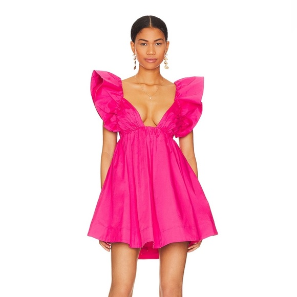 For Love & Lemons Clementine Mini Dress - pink - small - Picture 3 of 8